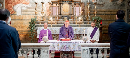 Il cardinale Zuppi celebra il precetto pasquale